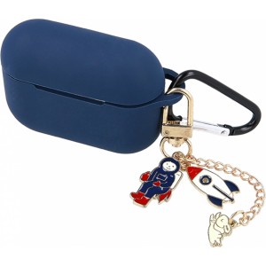 None Case for Airpods 3 dark blue with pendant