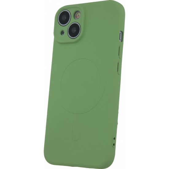 None Simple Color Mag case for iPhone 16 6,1" light green