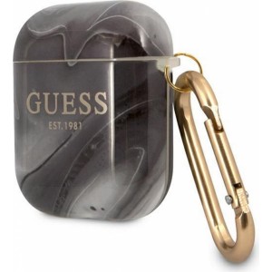 None Guess case for AirPods GUA2UNMK black Marble Collection