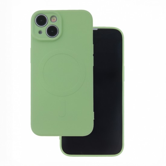 None Simple Color Mag case for iPhone 16 6,1" light green