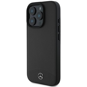 None Mercedes case for iPhone 16 Pro Max 6,9" MEHMP16X23RBARK Hardcase Textured And Plain Leather MagSafe black