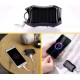 4Kom.pl Solar Power Bank Power Bank with Flashlight 1200mAh Backpack Keychain Black