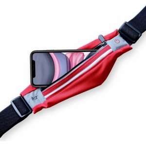 ART sport belt with case and light APS-01R red