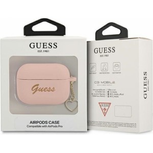 Guess case for APPLE AirPods Pro GUAPLSCHSP (Silicone Charm Heart Collection) pink