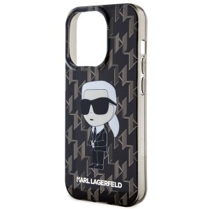 Karl Lagerfeld case for IPHONE 15 Pro KLHCP15LHNKMKLK (Ikonik Monogram) black