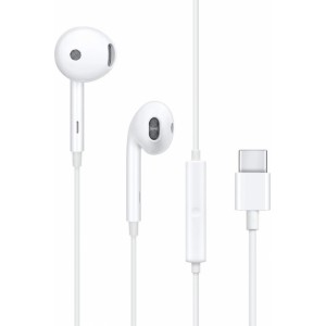 Oppo original wire earphones Type C with microphone MH135-3 white bulk