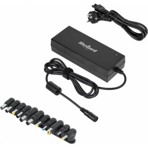 Rebel universal travel charger 120W 12-19,5V automatic 11 plugs black