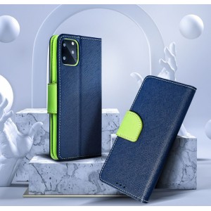 OEM FANCY Book case for XIAOMI Redmi 13c / POCO C65 navy / lime