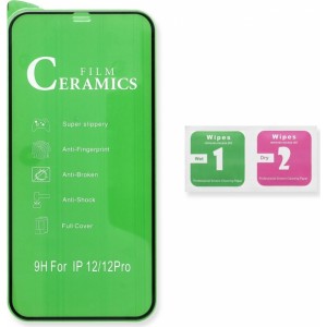 OEM 5D Full Glue Ceramic Glass - for Iphone 15 Pro Max black