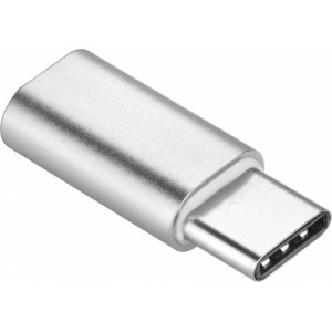 OEM Adapter Micro USB A (female) to Type C (male) silver