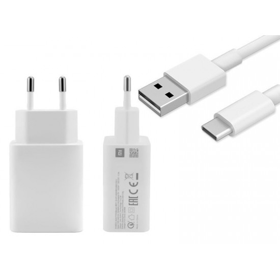 Xiaomi Ładowarka sieciowa Xiaomi Adapter MDY-10-EF QC 3.0 3A kabel USB-C Biała