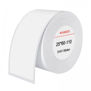 Niimbot Thermal labels Niimbot stickers 25x60 mm, 110 pcs (White)