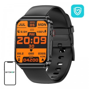 Blitzwolf BW-HL6 smartwatch (black silicone)