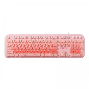 Mofii wired keyboard with backlight Love Me (Pink)