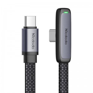 Mcdodo 90 degree cable USB-C to USB-C Mcdodo CA-3360, 65W, 1.2m (black)