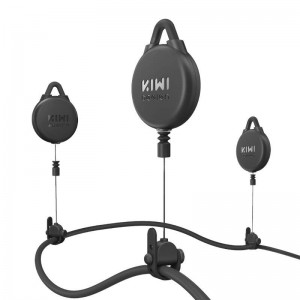 Kiwidesign VR Cable Pulley System-6 pcs Kiwi Design V2-6 for Meta Quest 2 Black