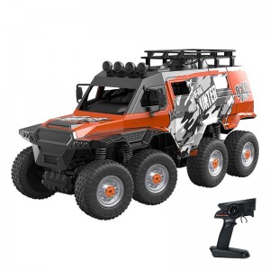 Double Eagle Remote-controlled RC eight-wheel remote control car 1:10 Double Eagle (orange) (amphibious) E373-003