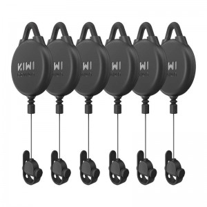 Kiwidesign VR Cable Pulley System-6 pcs Kiwi Design V2-6 for Meta Quest 2 Black