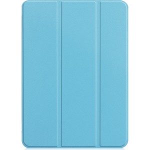 Ilike Tri-Fold Plāns Eko-Ādas Statīva Maks Apple iPad Mini 5 7.9'' (2019) 5th / Mini 4 (2015) 4th Debesu zila