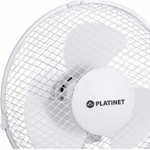 Platinet PTF9W Компактный & Мощный 24W Настольный вентилятор воздуха 23cm лопасти с 3 уровнями скоростей Белый