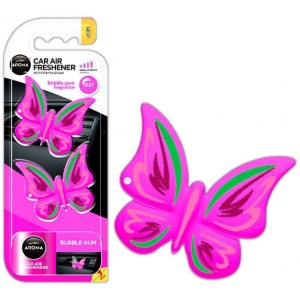 Mtm Industries Car air freshener AROMA FANCY SHAPES BUTTERFLY Bubble Gum