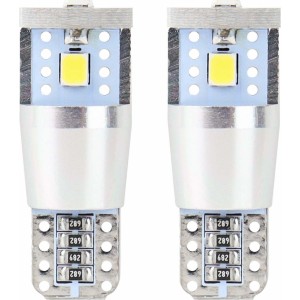 Amio LED CANBUS 3SMD 2835 T10e (W5W) ALU White 12V/24V