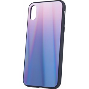 Mocco Aurora Glass Силиконовый чехол для Apple iPhone XS Max Коричневый - Черный