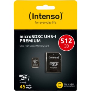 Intenso microSDXC Class 10 UHS-I Карта памяти 512GB