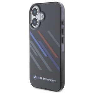 BMW Motorsport IML Random Stripes Aizsargapvalks Priekš Apple iPhone 16 Plus