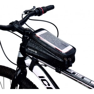 Swissten Водонепроницаемый держатель для велосипеда / сумка для мобильных телефонов 5.4 - 6.7 дюймов Черный