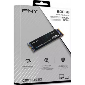 PNY CS1030 500GB M.2 2280 PCI-E x4 Gen3 NVMe Disks SSD