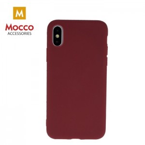 Mocco Ultra Slim Soft Matte 0.3 mm Матовый Силиконовый чехол для Samsung Galaxy A21 Темно Красный