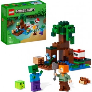 Lego 21240 Minecraft Swamp Adventure Konstruktors