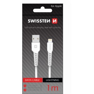 Swissten Basic Fast Charge 3A Lightning Datu un Uzlādes Kabelis 1m