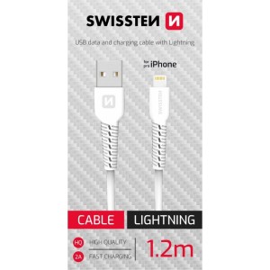 Swissten Data Kabelis USB / Lightning 1.2m