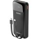 Dudao K15Pro Powerbank 20000mAh 22.5W PD USB-C / USB-A / built-in Lightning and USB-C cables - black