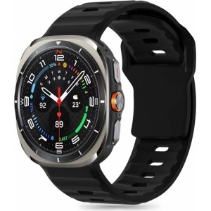 Tech-Protect Silicone Line Strap for Samsung Galaxy Watch Ultra (47mm) - Black