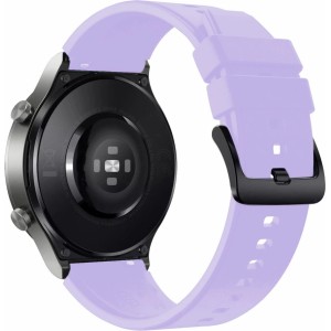 Marka Niezdefiniowana Silicone Strap for Huawei Watch GT 2/3/4/2 Pro/3 Pro/4 Pro/GT 2e 46mm - Purple