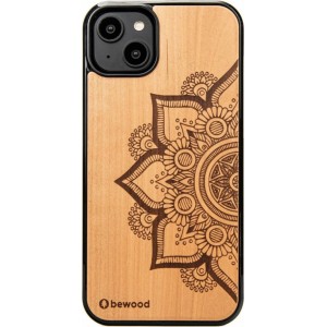 Bewood Mandala Apple Tree Wooden Case for iPhone 14 Plus - Light Brown