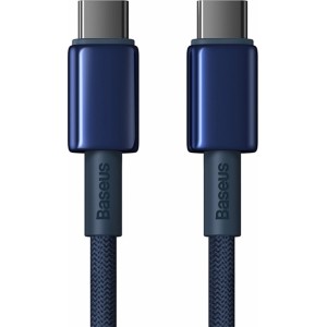 Baseus Tungsten Gold USB-C / USB-C cable 100W 1m - navy blue