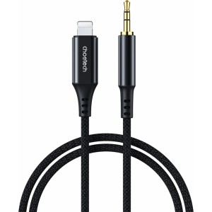 Choetech AUX007 Lighting / mini jack 3.5mm cable 1 m - black