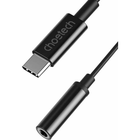 Choetech AUX003 USB-C / DC 3.5mm audio adapter - black