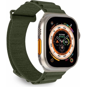 Puro   'EXTREME' polyester watch band for Apple Watch 42-44-45-49mm, dark green