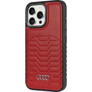 Audi Synthetic Leather case with MagSafe for iPhone 14 Pro - red
