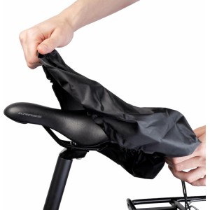 Hurtel Waterproof saddle cover - black (universal)