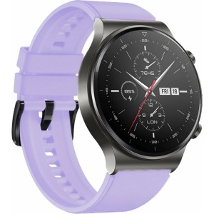 Marka Niezdefiniowana Silicone Strap for Huawei Watch GT 2/3/4/2 Pro/3 Pro/4 Pro/GT 2e 46mm - Purple