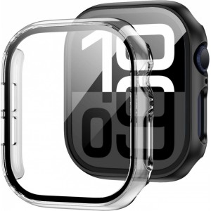 Tech-Protect Defense360 Tempered Glass Case for Apple Watch 10 (42mm) - Clear