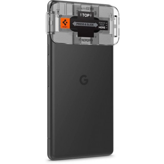 Spigen CAMERA COVER Spigen OPTIK.TR ”EZ FIT” CAMERA PROTECTOR 2-PACK GOOGLE PIXEL 7A BLACK (universal)