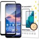 Wozinsky Tempered Glass Full Glue Super Tough Screen Protector Full Coveraged with Frame Case Friendly for Nokia 5.4 black (universal)