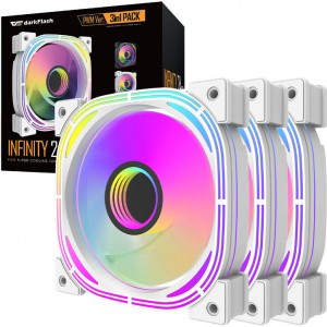 Darkflash INF24 3in1 ARGB Computer fan set (white)